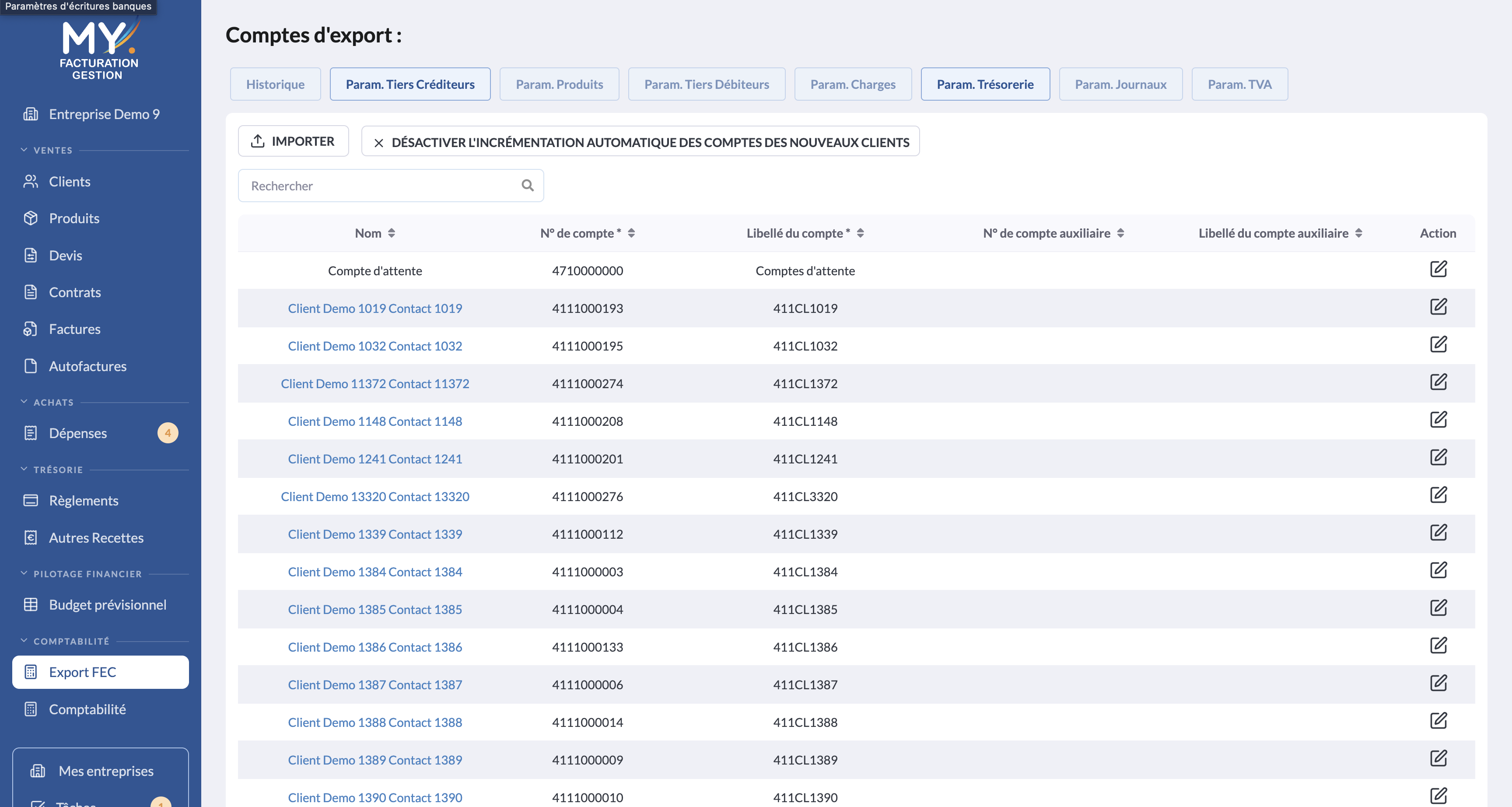 Module Export FEC - capture 3