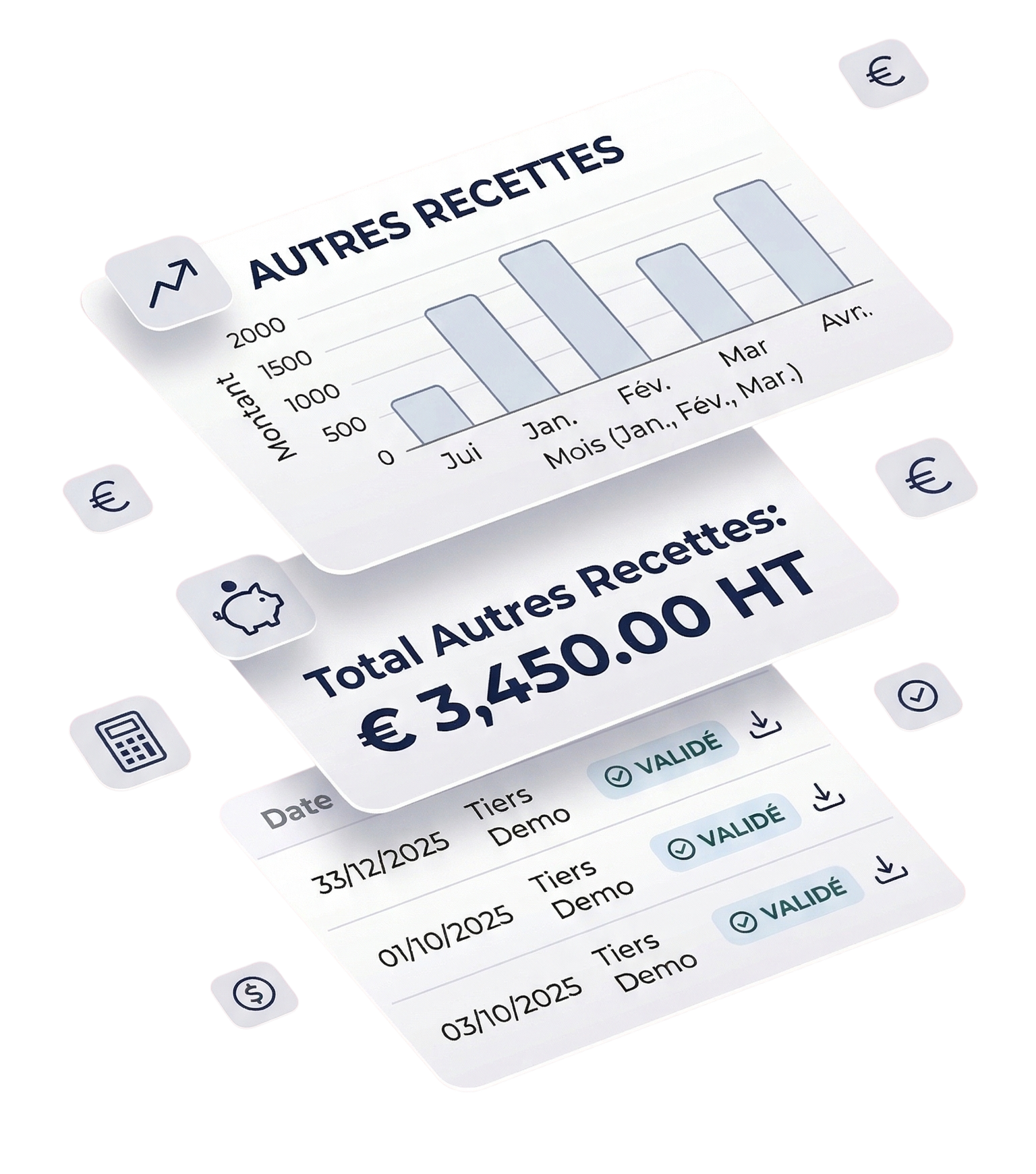 Illustration du module Autres recettes dans My.Facturation