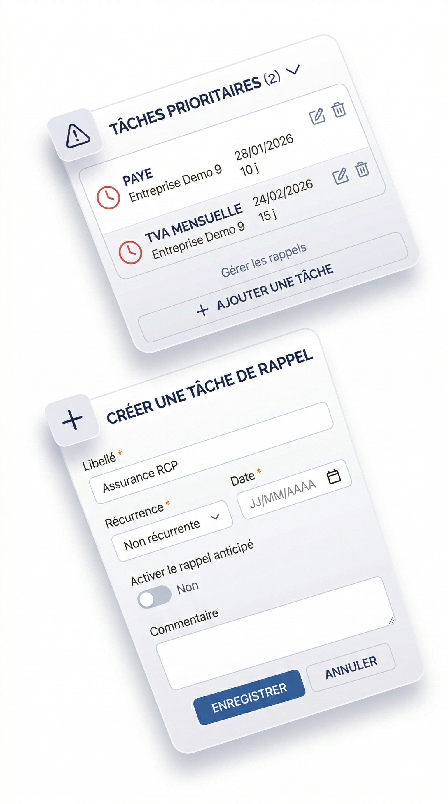 Illustration du module Taches dans My.Facturation